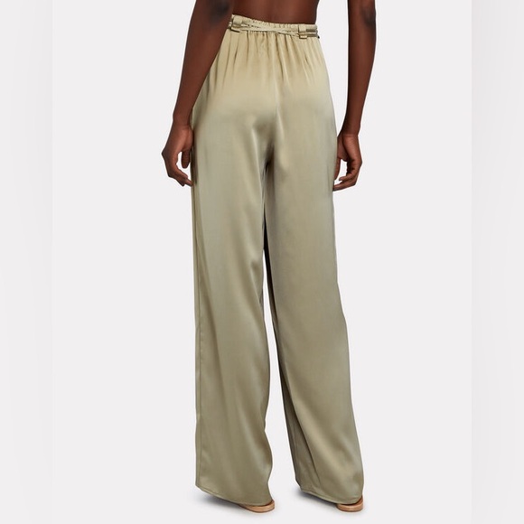 LAPOINTE Drawstring Satin Wide Leg Pants - Picture 3 of 12